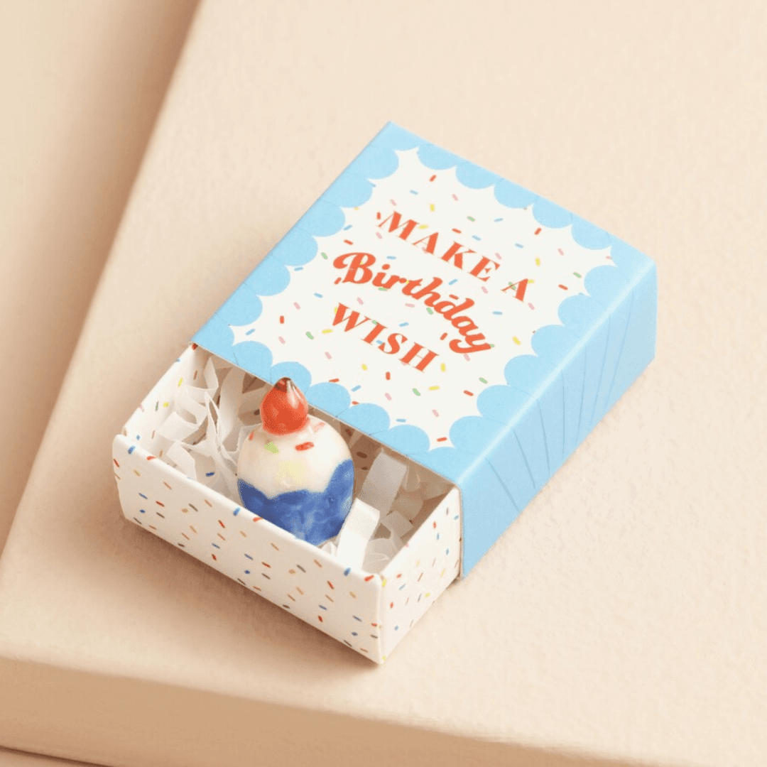 Tiny Matchbox Celebration Ceramic Token
