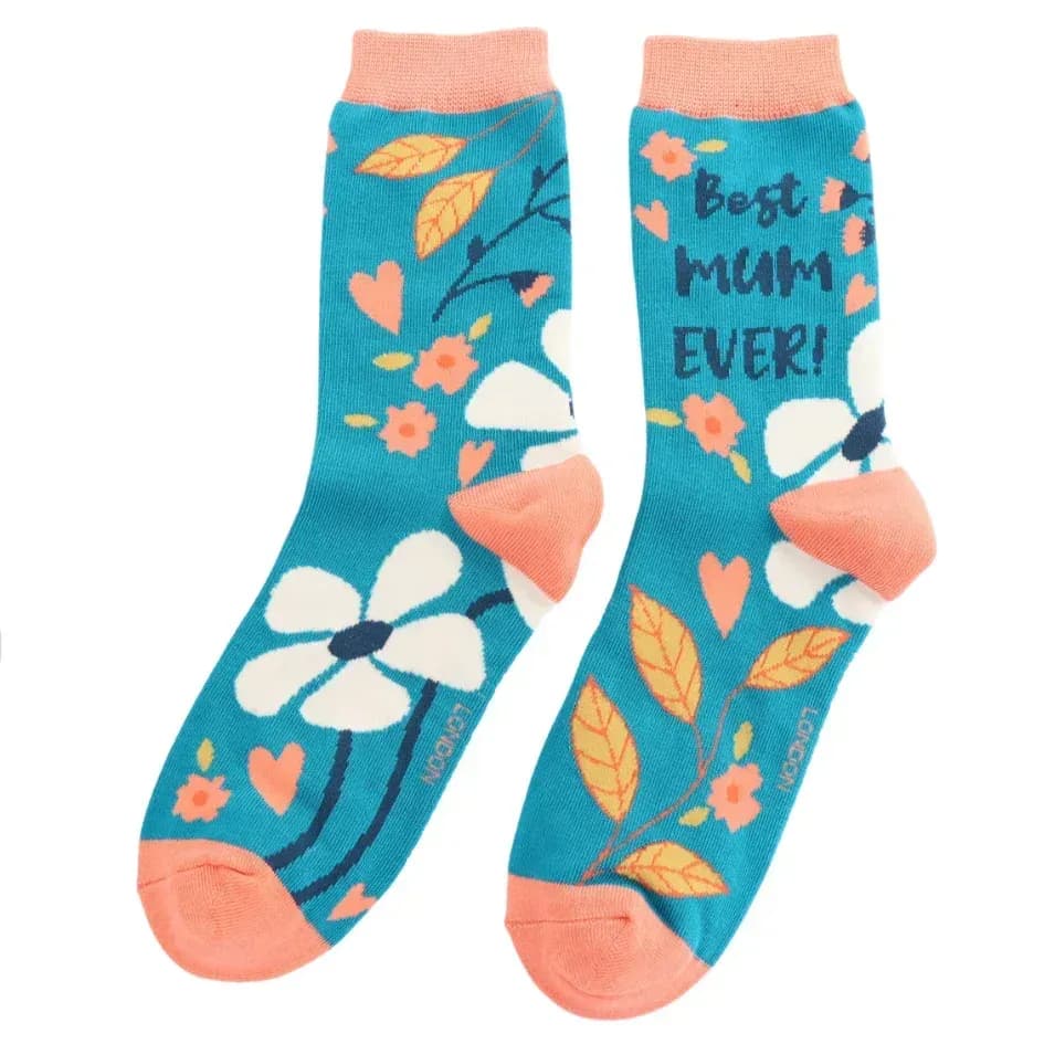 Miss Sparrow Best Mum Bamboo Socks - She's Earned the Title