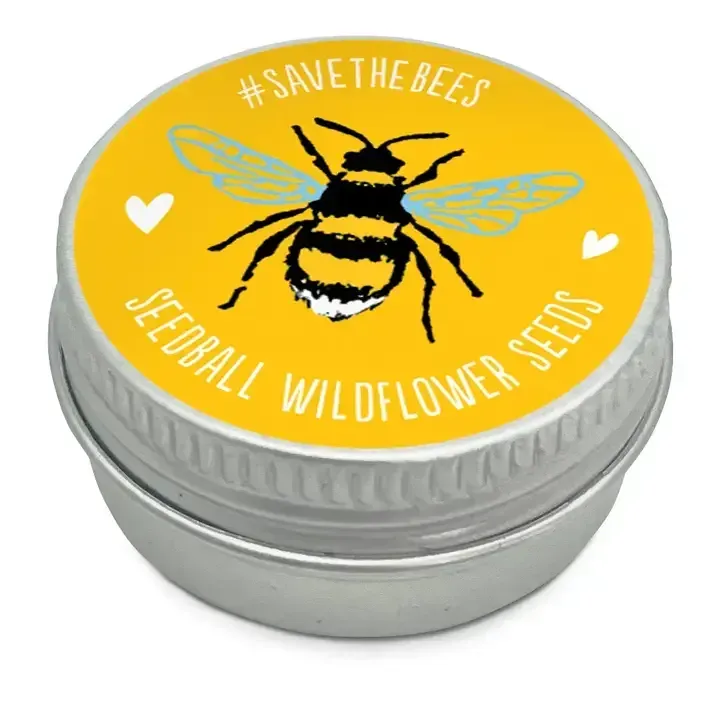 Mini Wildflower Seed Ball Tins — Grow a Bee-Friendly Bloom