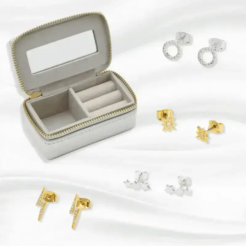 Estella Bartlett Tiny Jewellery Box and Choice of Earrings