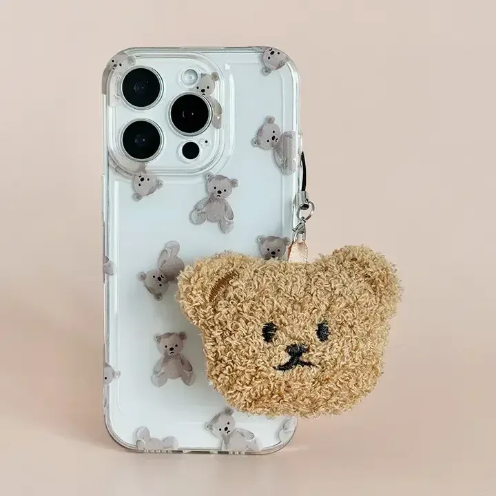 Coconut Lane Teddy Bear Phone Charm - A Soft, Cuddly Companion for Your Phone