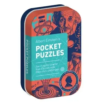 Einstein's Puzzle Challenges - 50 Brain Teasers in a Tin