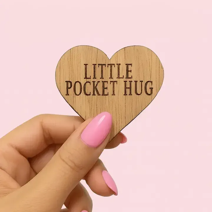 Little Pocket Hugs by WishStrings, Birthday Milestone Token on Card