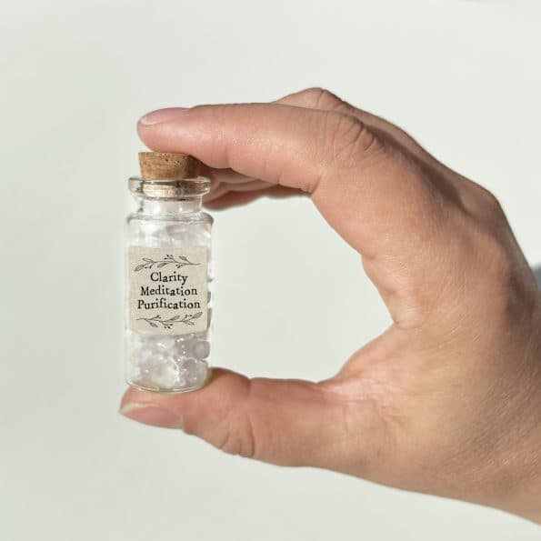 Miniature Fragranced Crystal Bottle — Three Stones to Choose From