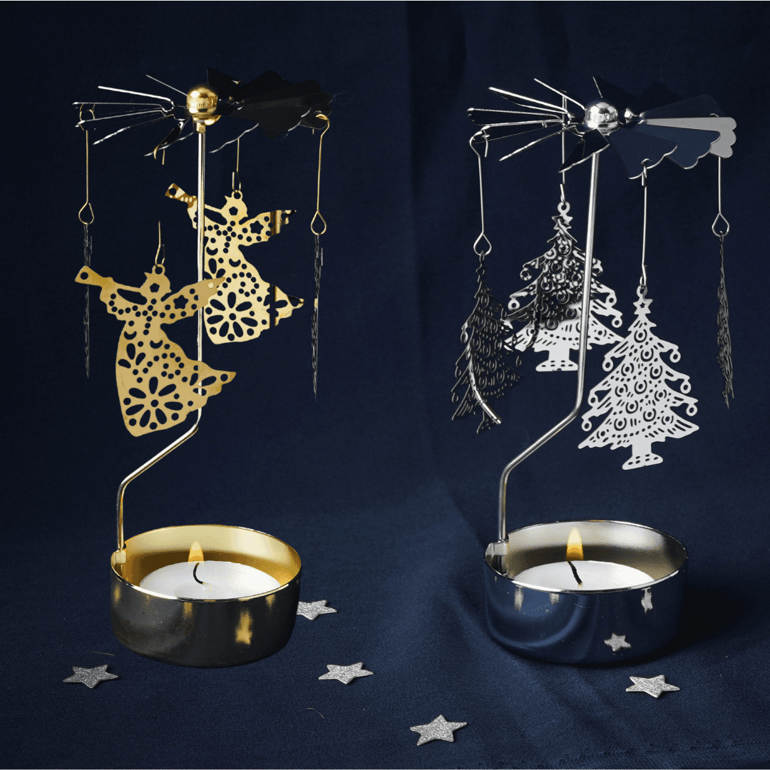 Festive Tealight Spinner Candle Holder