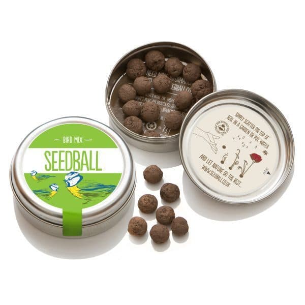Bird Mix Wildflower Seedballs, A Natural Feeder for Garden Birds