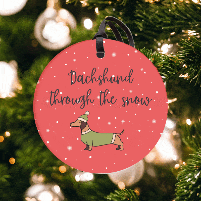 Ceramic Christmas Tree Hangers - Traditional Collection