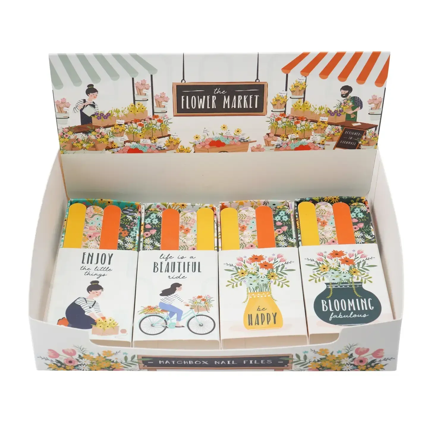 Matchbox Nail Files - The Flower Market