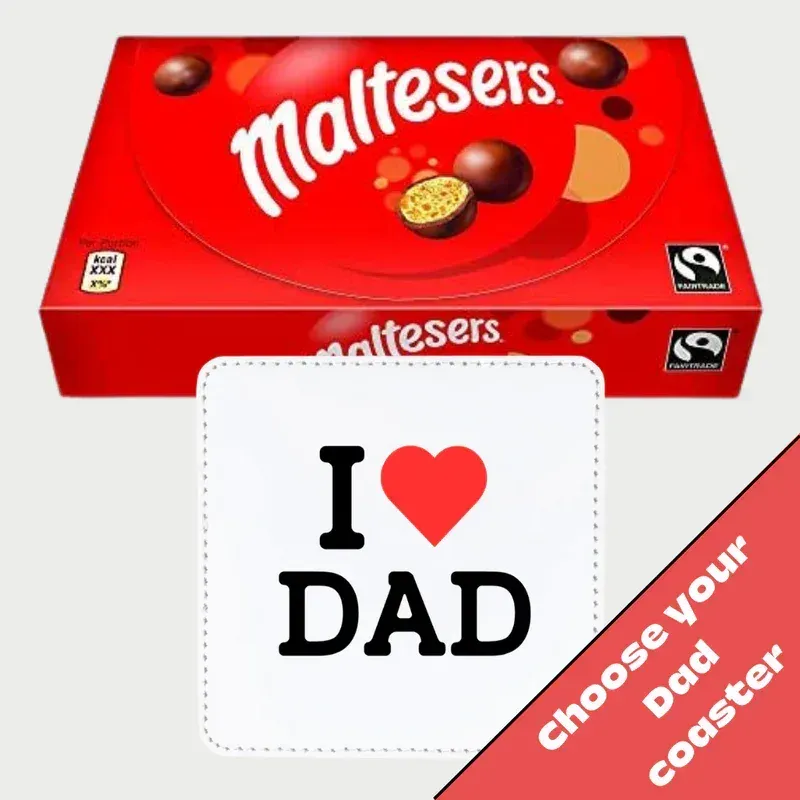 Coaster with Maltesers Gift Box for Dad