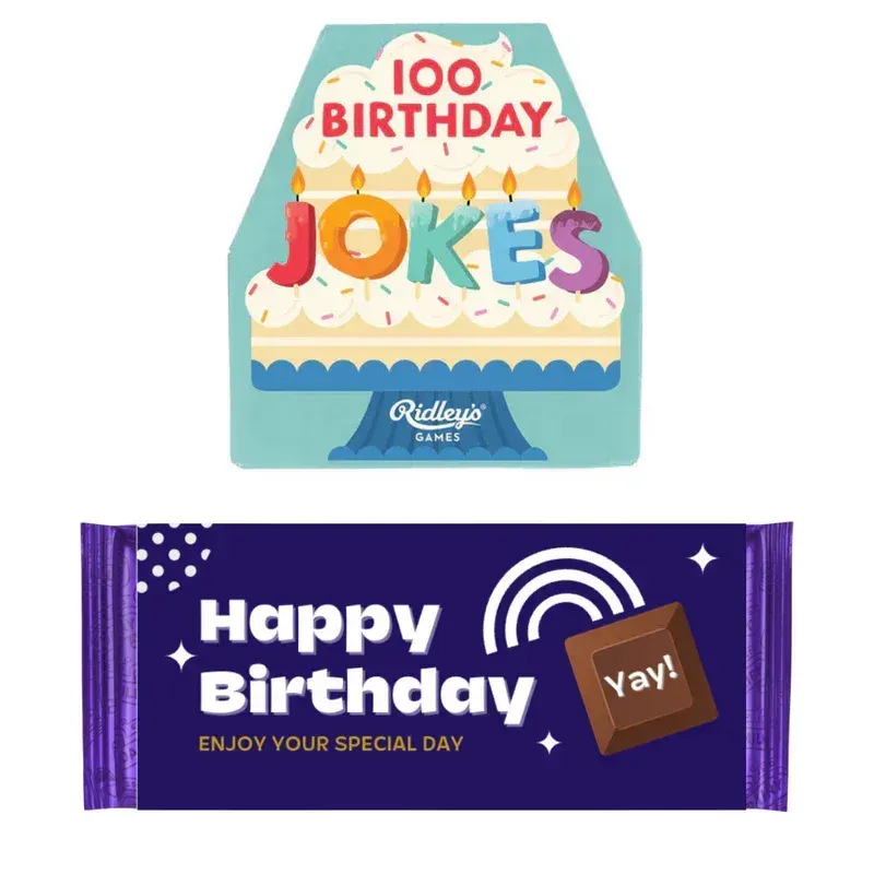 100 Birthday Jokes & Choc Pack