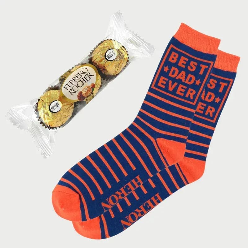 Best Dad Ever Socks and Choc Pack