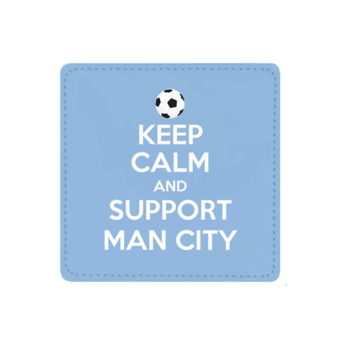 Keep Calm and Support... Football Coaster — For the Fan Who Bleeds Their Colours