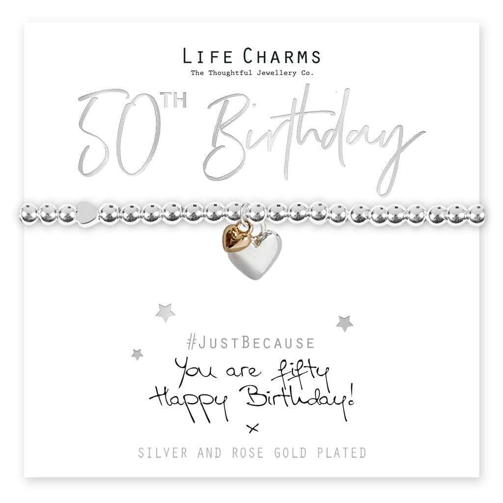 Life Charms - 'You are 16', 18, 21, 30, 40, 50, 60, 70 Bracelet