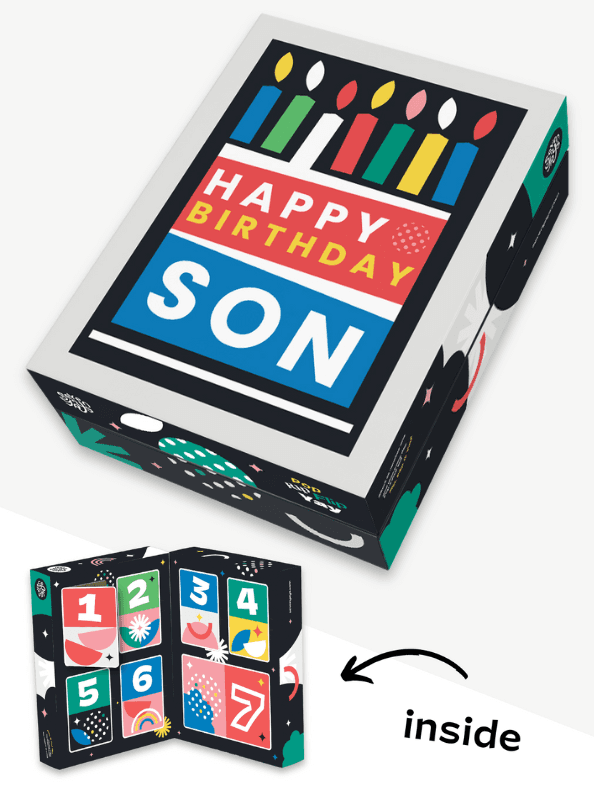 Birthday Advent Yay for Son — Showpiece