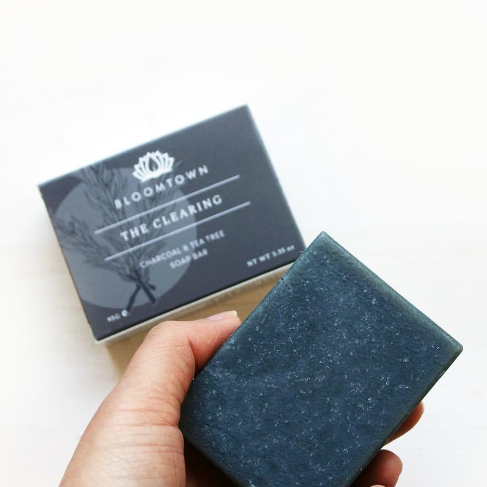 Bloomtown Charcoal and Tea Tree Soap — The Clearing Bar