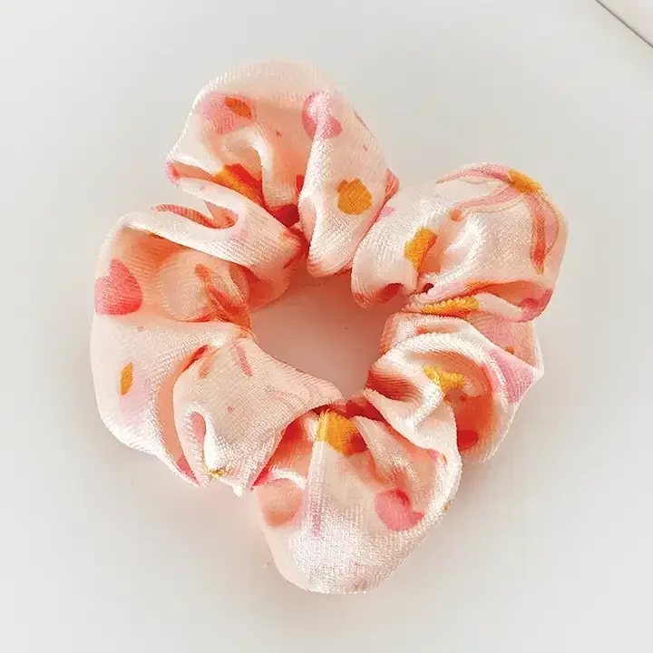 Coconut Lane Hair Scrunchie - Soft Satin & Absorbent Towel Designs