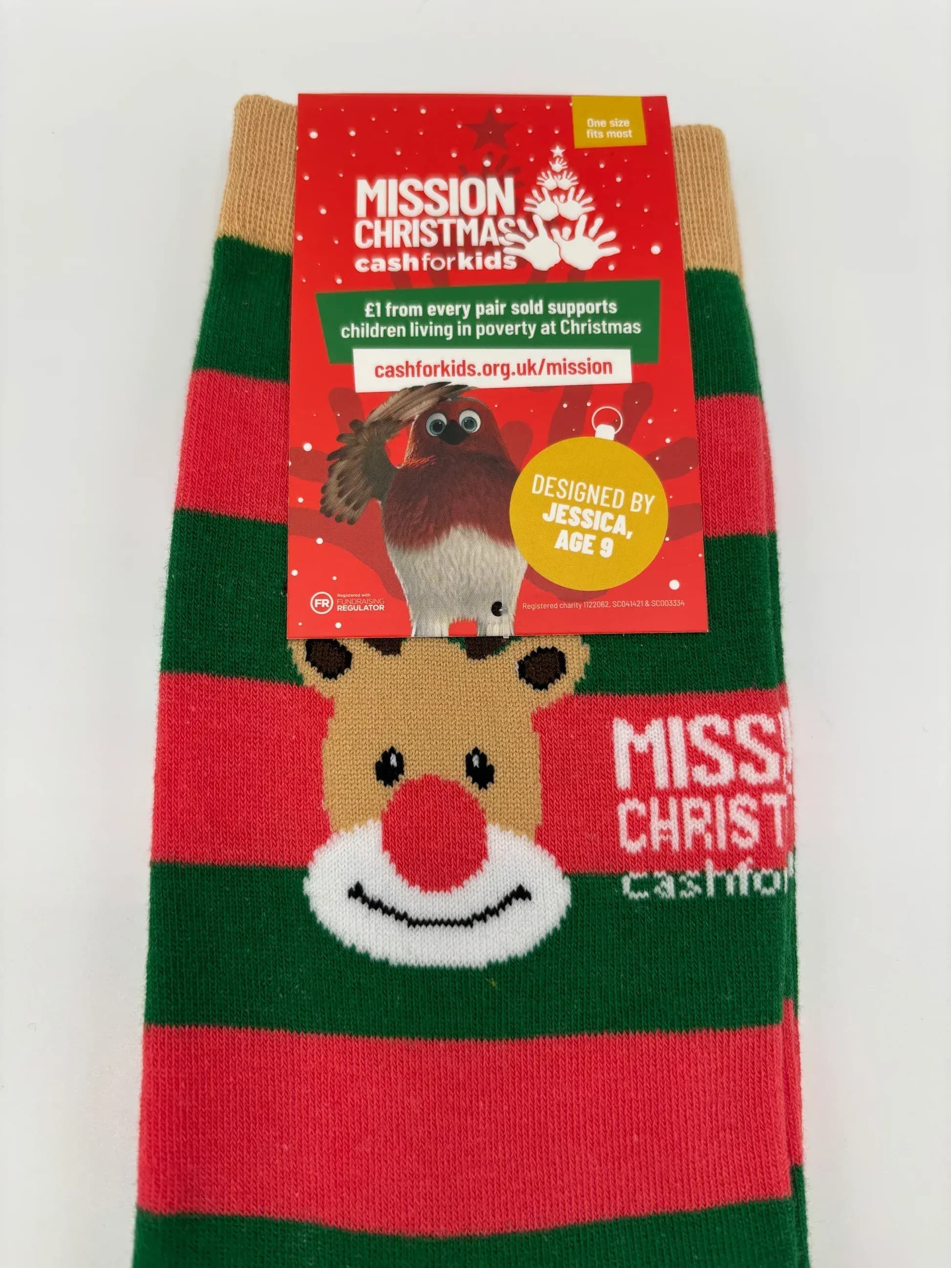 Stand Out Socks's Mission Christmas Charity Sock