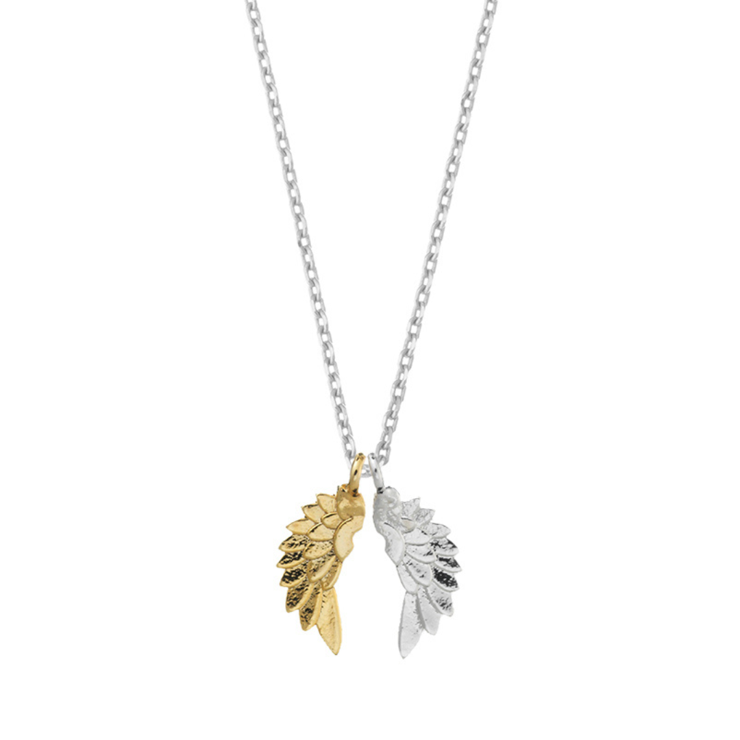 Estella Bartlett Wings Necklace - 'She Believed She Could So She Did'