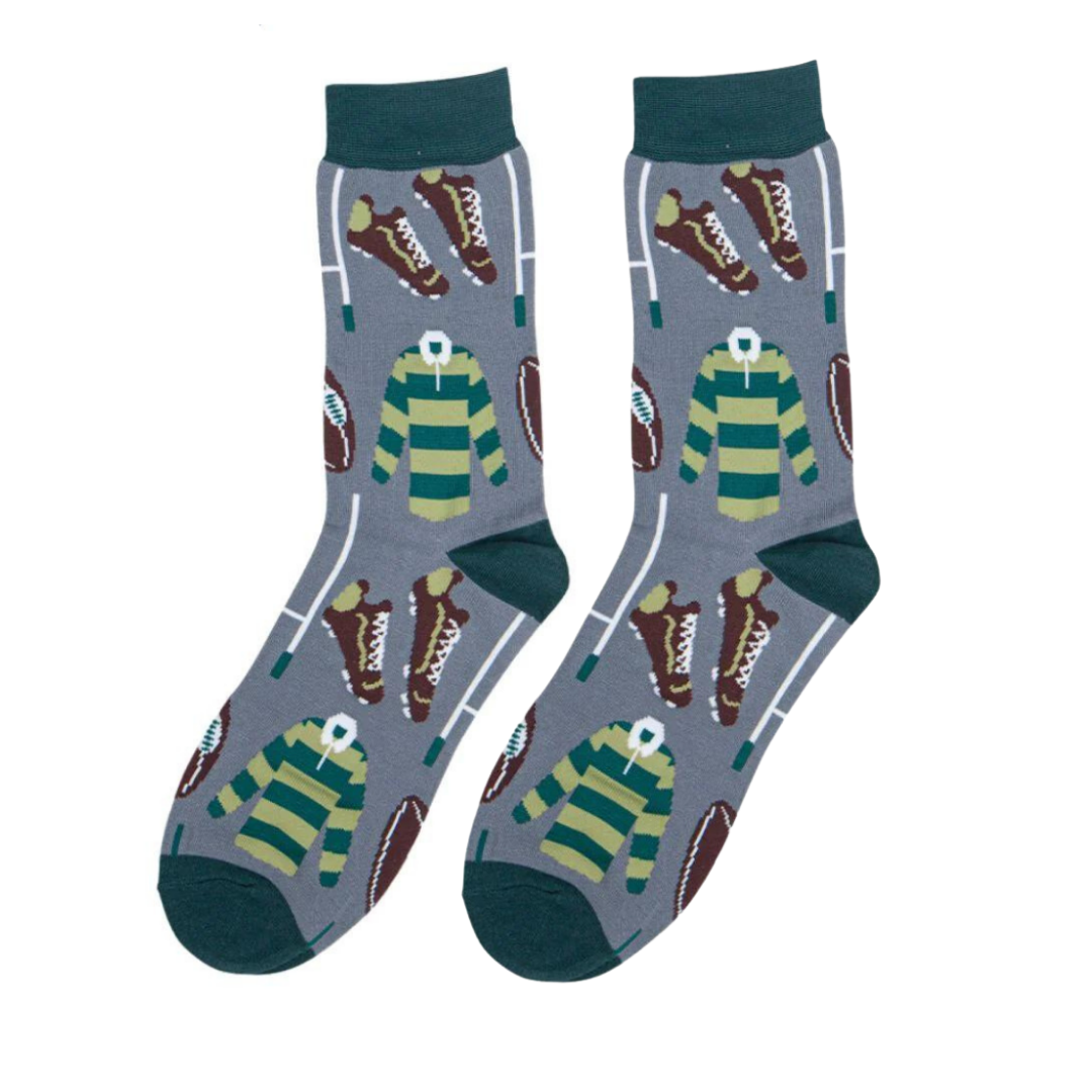 Men's Bamboo Socks (Size 7-11) - Rugby