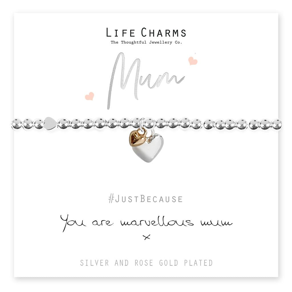 Life Charms Sentiment Bracelet: Friend/ Mum/ Sister