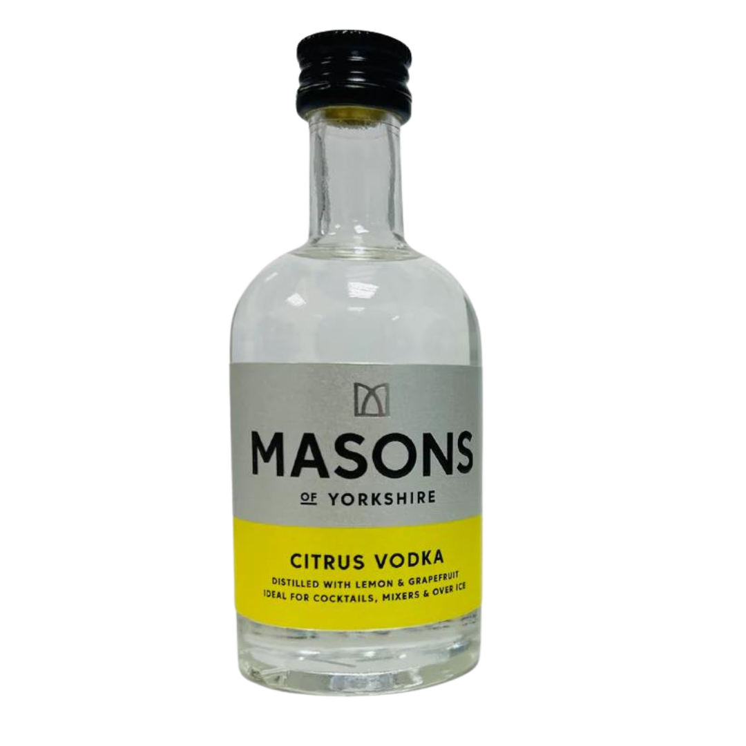 Premium Flavoured Vodka Miniatures - Masons of Yorkshire 5cl