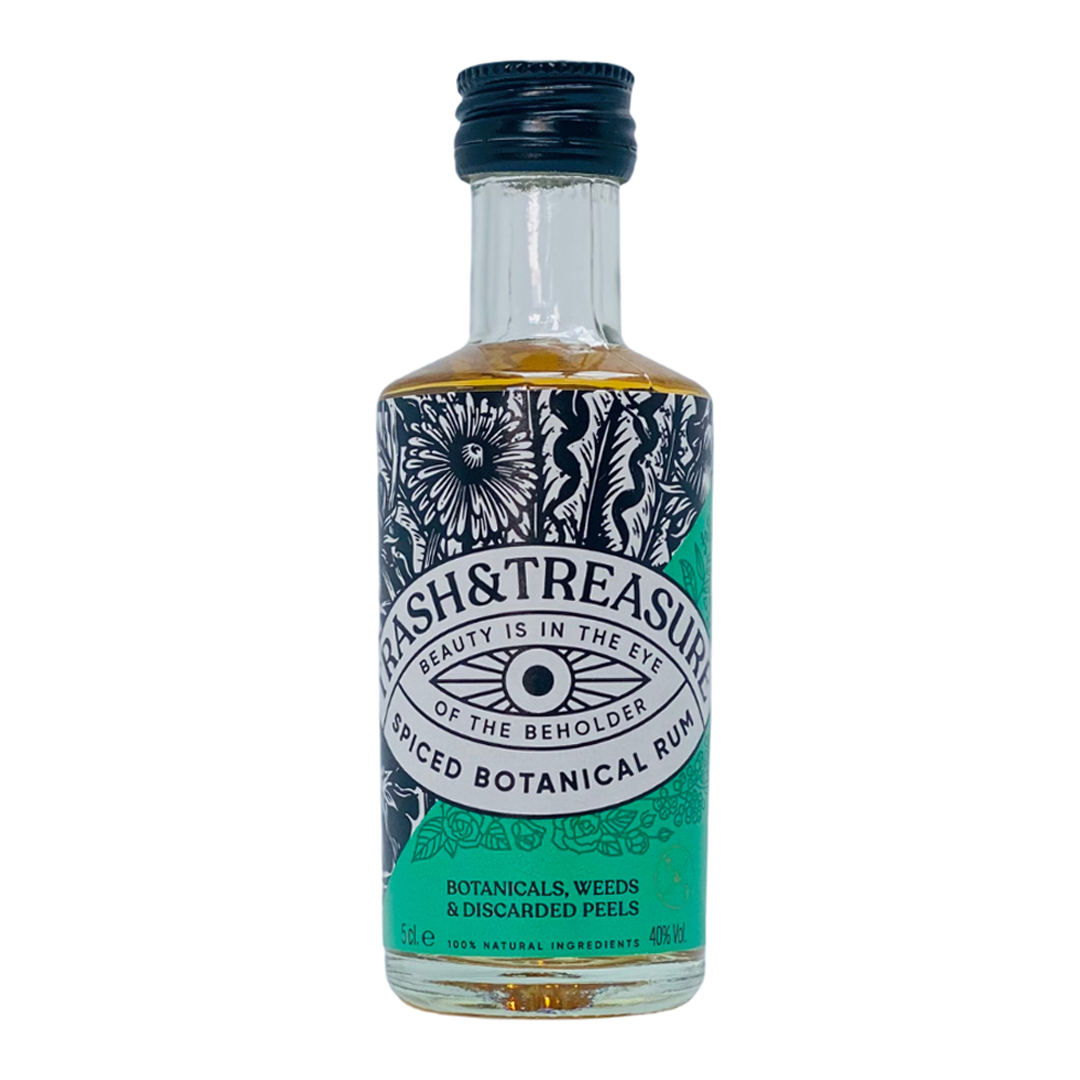 Rum Miniature - Warner's Trash & Treasure Spiced Botanical Rum 5cl