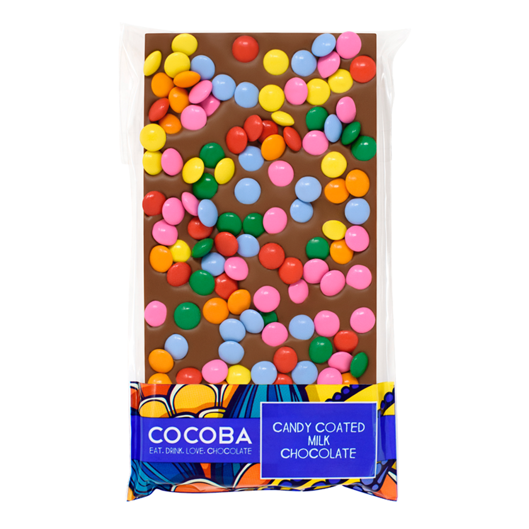 Cocoba Candy Coated Milk Chocolate Bar 100g
