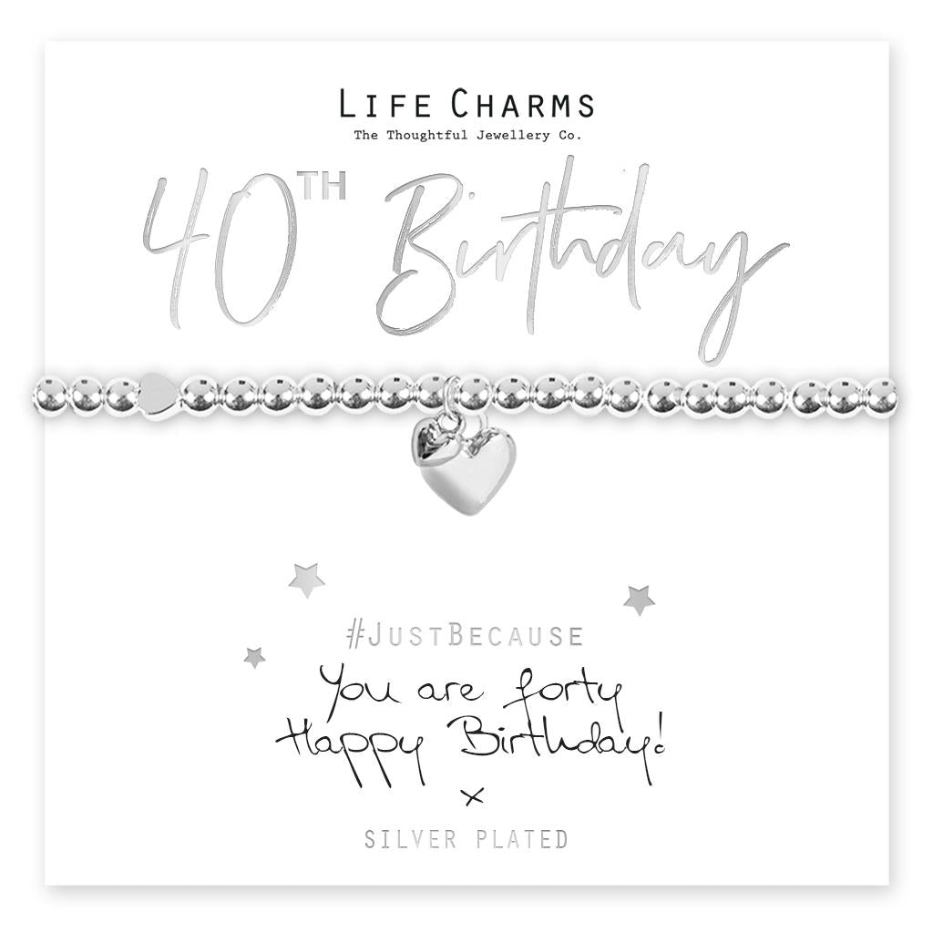 Life Charms - 'You are 18', 21, 30, 40, 50, 60 Bracelet